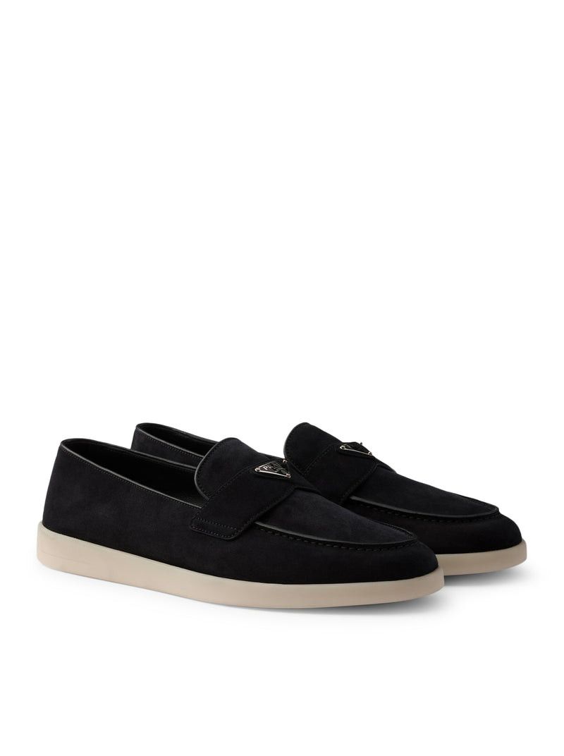 Prada SUEDE LOAFERS Size US 7 / EU 40 - 2 Thumbnail