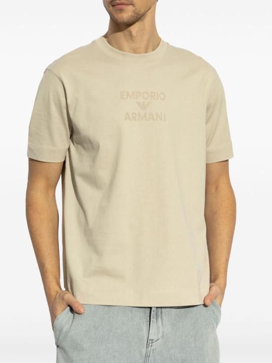 Emporio Armani EMPORIO ARMANI Men T-Shirts EM000780 AF12926U1098 Beige Size US M / EU 48-50 / 2 - 2 Thumbnail