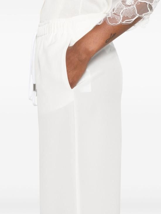 Ermanno Scervino ERMANNO SCERVINO Women Straight Pants D462P701 VKX10602 White Size 27" / US 4 / IT 40 - 2 Thumbnail