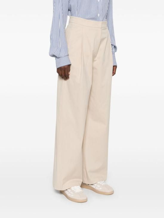 Emporio Armani EMPORIO ARMANI Women Straight Pants EW000760 AF12440U6151 Beige Size 28" / US 6 / IT 42 - 2 Thumbnail