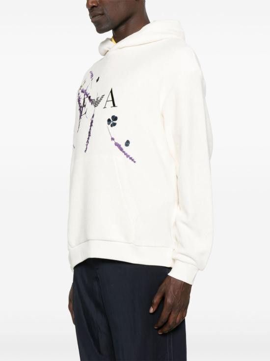 Emporio Armani EMPORIO ARMANI Women Hoodies EM001907 AF15554U1018 White Size L / US 10 / IT 46 - 3 Thumbnail