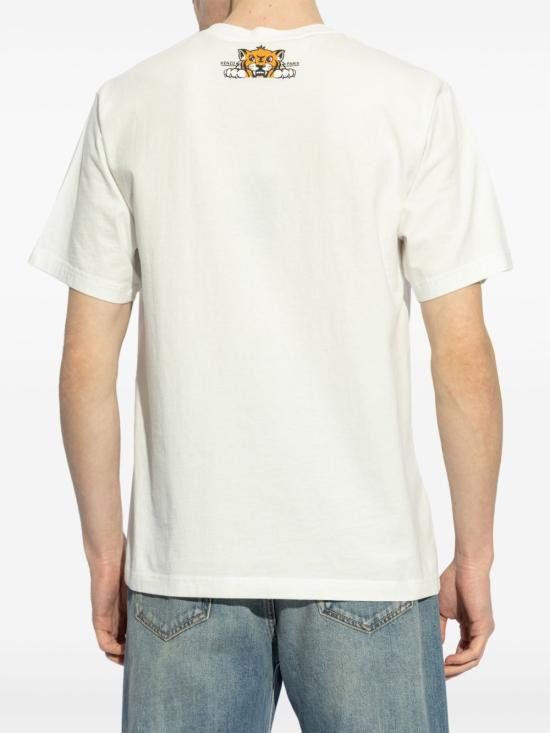 Kenzo KENZO Men T-Shirts FF55TS533 4SG02 White Size US XL / EU 56 / 4 - 2 Thumbnail