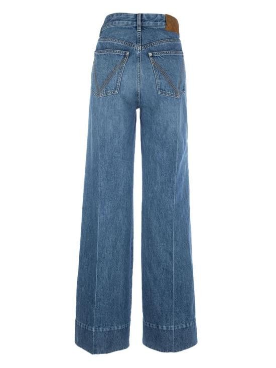 Bottega Veneta BOTTEGA VENETA Women Denim Pants 813509 V42W04715 Blue Size 27" / US 4 / IT 40 - 2 Thumbnail