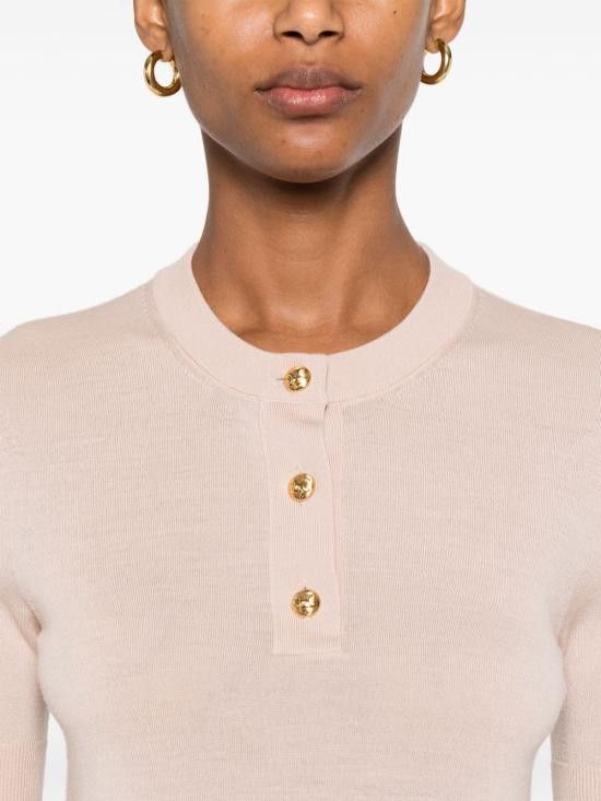 Celine CELINE Women Sweater RY0D9D069 23CH Pink Size M / US 6-8 / IT 42-44 - 2 Thumbnail