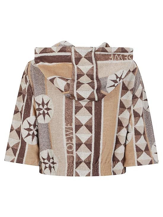 Loewe LOEWE Women Hoodies S616Y25X13 3046 Beige Size M / US 6-8 / IT 42-44 - 2 Thumbnail