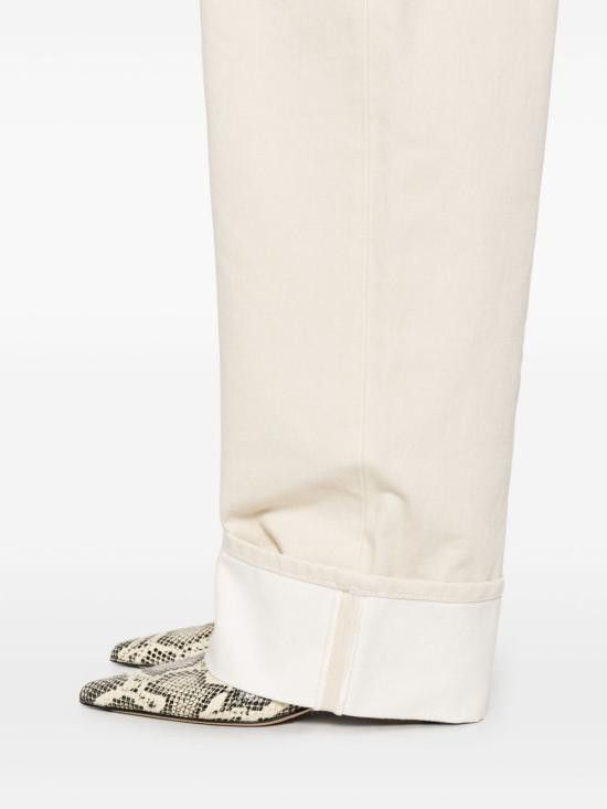 Bottega Veneta BOTTEGA VENETA Women Denim Pants 824659 V5DV09247 White Size 26" / US 2 / IT 38 - 3 Thumbnail