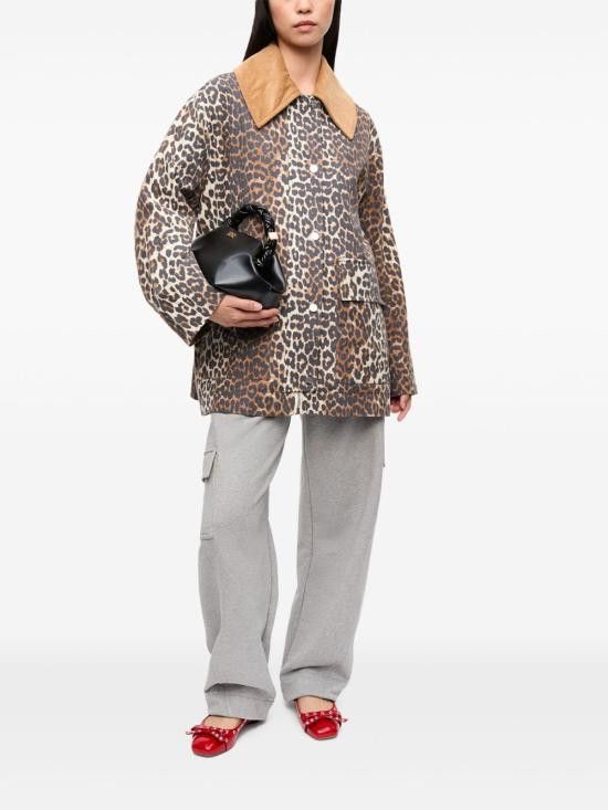 Ganni GANNI Women Jackets W0391 859 Brown Size XL / US 12-14 / IT 48-50 - 5 Thumbnail