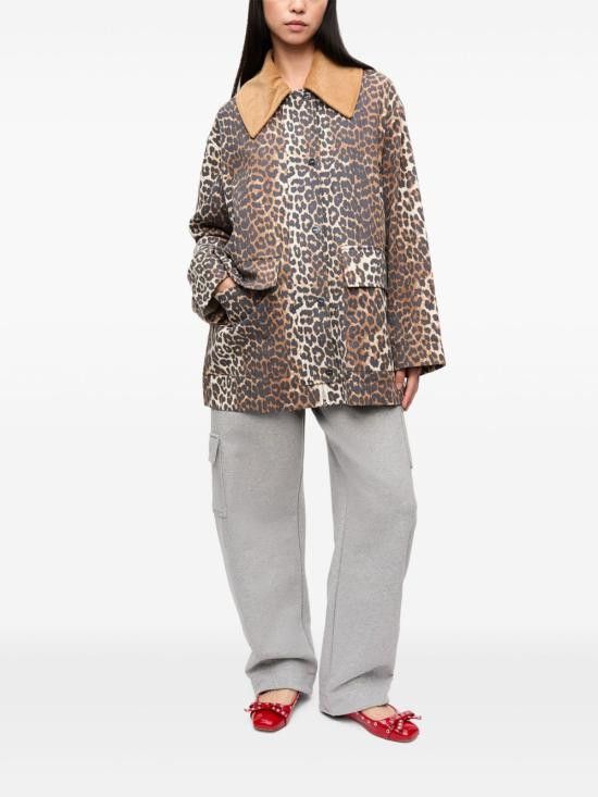 Ganni GANNI Women Jackets W0391 859 Brown Size XL / US 12-14 / IT 48-50 - 6 Thumbnail