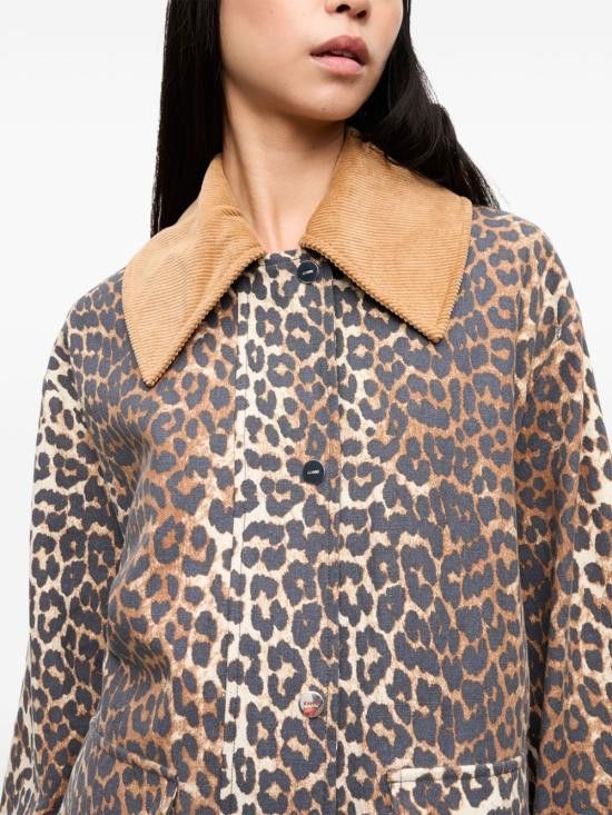 Ganni GANNI Women Jackets W0391 859 Brown Size S / US 4 / IT 40 - 2 Thumbnail