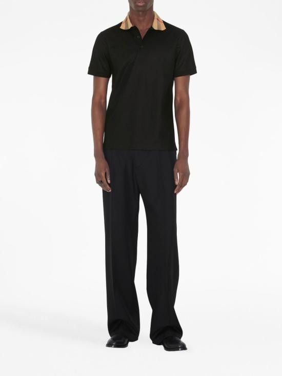 Burberry BURBERRY Men Polo Shirts 8071620 A1189 Black Size US S / EU 44-46 / 1 - 2 Thumbnail