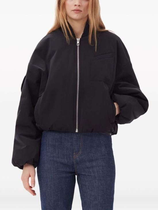 Ganni GANNI Women Jackets F9180 099 Black Size S / US 4 / IT 40 - 5 Thumbnail