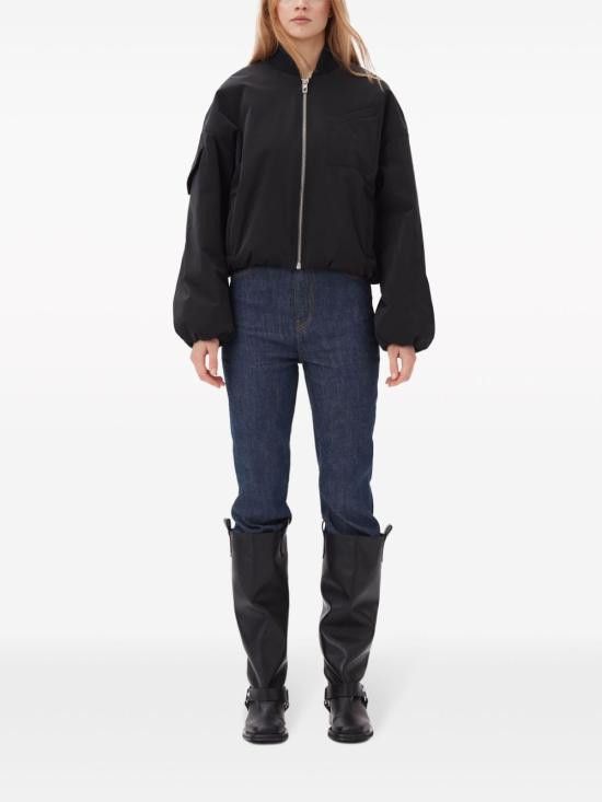 Ganni GANNI Women Jackets F9180 099 Black Size XXS / US 00 / IT 34 - 2 Thumbnail
