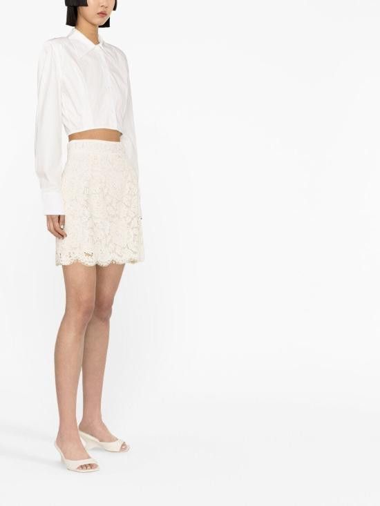 Dolce & Gabbana DOLCE & GABBANA Women Mid Skirts F4B7LT FLRE1W0001 White Size 26" / US 2 / IT 38 - 4 Thumbnail