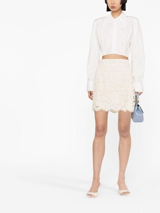 Dolce & Gabbana DOLCE & GABBANA Women Mid Skirts F4B7LT FLRE1W0001 White Size 26" / US 2 / IT 38 - 2 Thumbnail