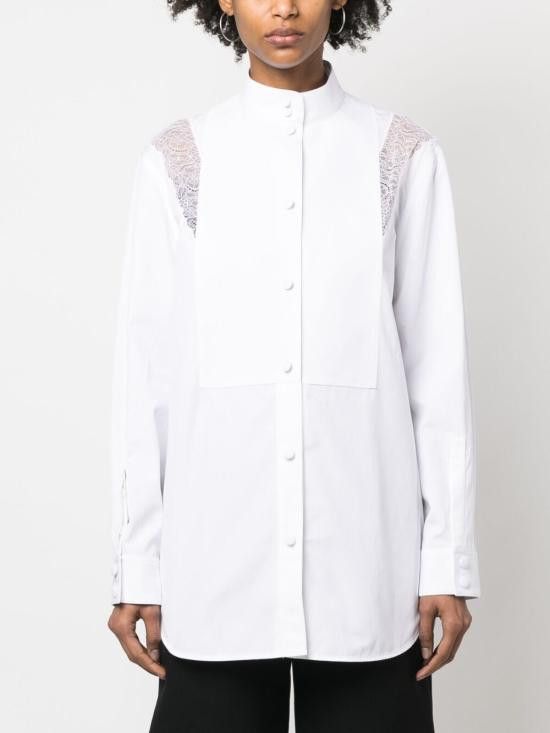 Burberry BURBERRY Women Shirts 8071316 A1462 White Size XS / US 0-2 / IT 36-38 - 2 Thumbnail