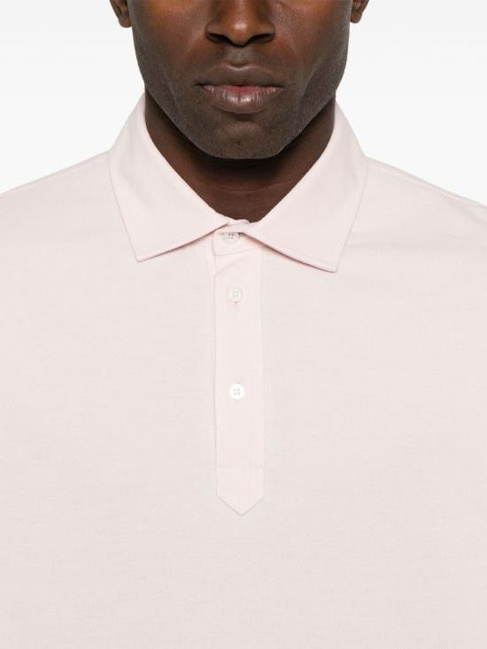 Brunello Cucinelli BRUNELLO CUCINELLI Men Polo Shirts ME8543936 C2399 Pink Size US L / EU 52-54 / 3 - 3 Thumbnail