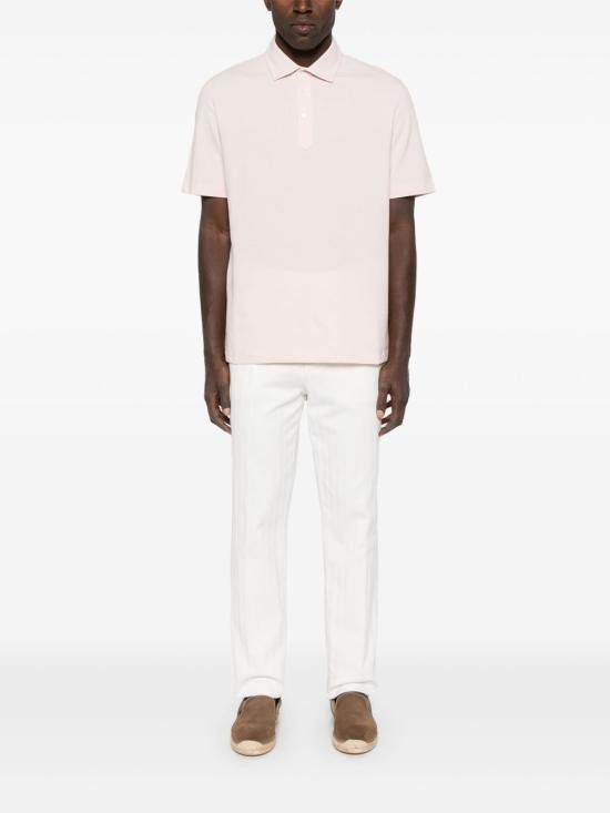 Brunello Cucinelli BRUNELLO CUCINELLI Men Polo Shirts ME8543936 C2399 Pink Size US L / EU 52-54 / 3 - 4 Thumbnail