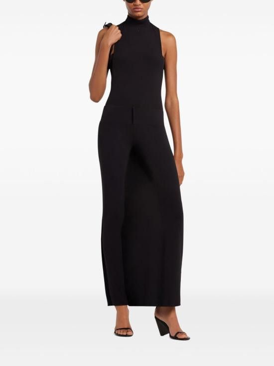 Courreges COURREGES Women Straight Pants 225JPA324JS0220 9999 Black Size 27" / US 4 / IT 40 - 4 Thumbnail