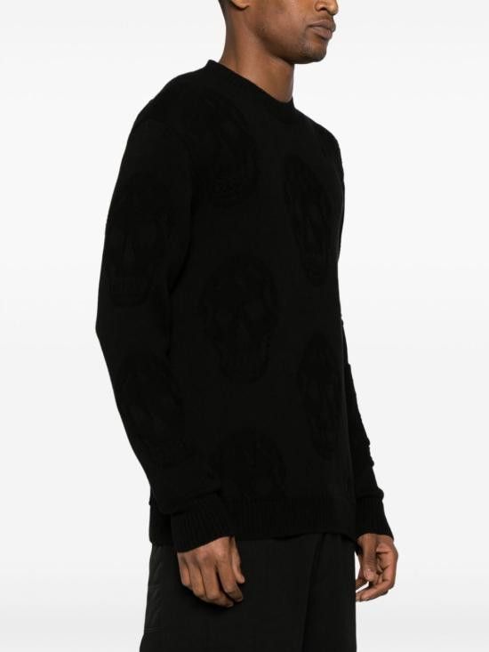 Alexander McQueen ALEXANDER MCQUEEN Men Sweater 775862 Q1A711000 Black Size US M / EU 48-50 / 2 - 2 Thumbnail