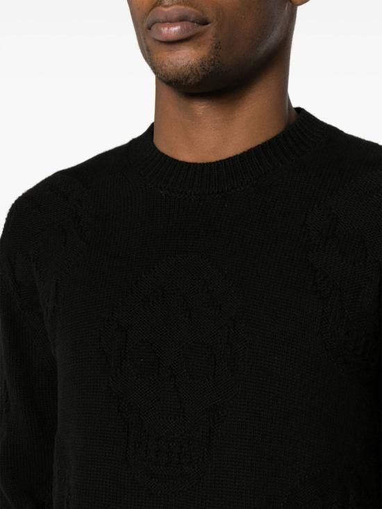 Alexander McQueen ALEXANDER MCQUEEN Men Sweater 775862 Q1A711000 Black Size US M / EU 48-50 / 2 - 3 Thumbnail