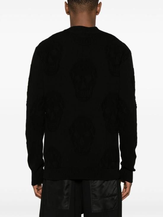 Alexander McQueen ALEXANDER MCQUEEN Men Sweater 775862 Q1A711000 Black Size US M / EU 48-50 / 2 - 4 Thumbnail