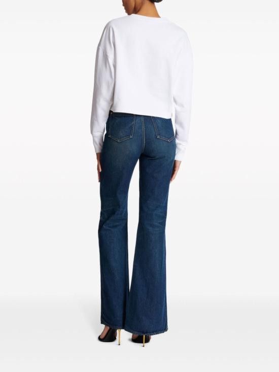 Balmain BALMAIN Women Hoodies CF1JO065 BB02GAB White Size M / US 6-8 / IT 42-44 - 6 Thumbnail