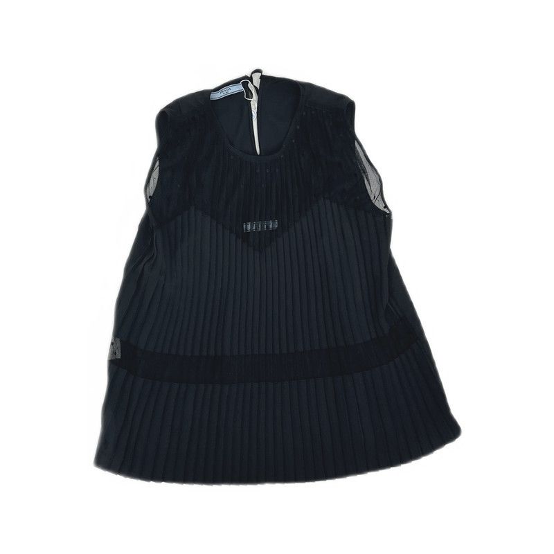 Prada Prada Women's Stylish Black Sleeveless T-shirt Size US XS / EU 42 / 0 - 2 Thumbnail