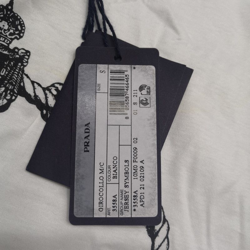 Prada Prada SS22 Relaxed White Short Sleeve T-Shirt Size US S / EU 44-46 / 1 - 6 Thumbnail