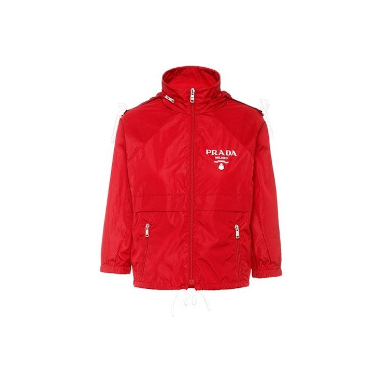Prada Prada Logo Printed Hooded Jacket for Women Size US XS / EU 42 / 0 - 3 Thumbnail
