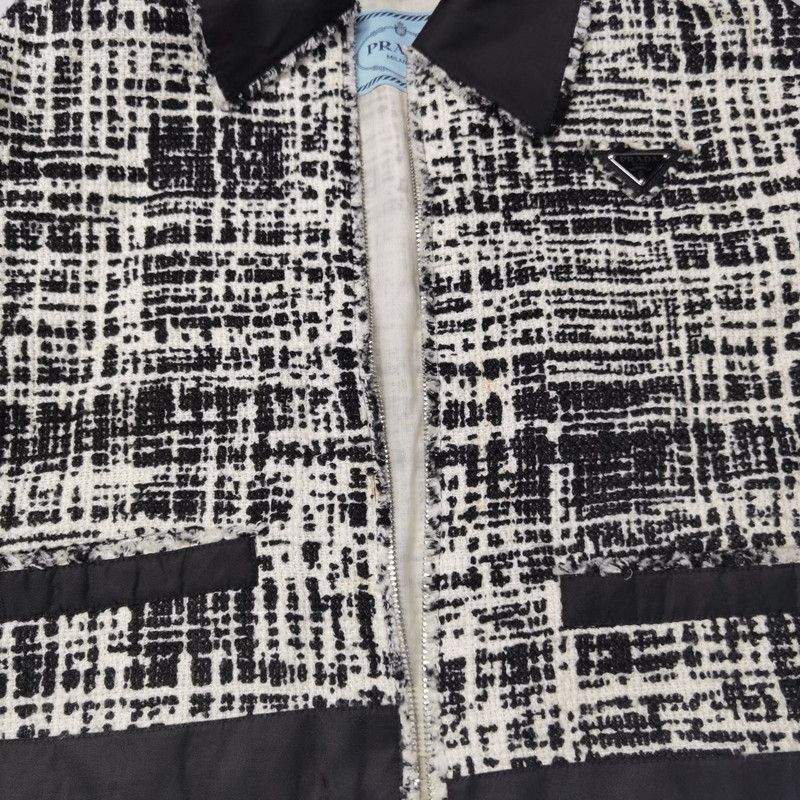 Prada Prada SS22 Checkered Long Sleeve Jacket Size US S / EU 44-46 / 1 - 6 Thumbnail