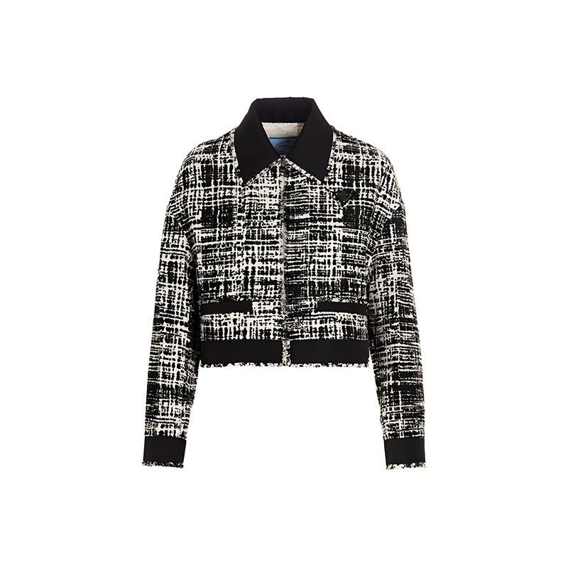 Prada Prada SS22 Checkered Long Sleeve Jacket Size US S / EU 44-46 / 1 - 3 Thumbnail