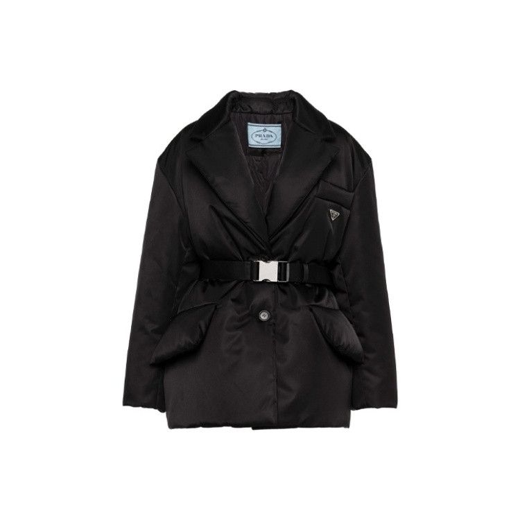 Prada Prada Re-Nylon Black Down Jacket for Women Size US XS / EU 42 / 0 - 5 Thumbnail