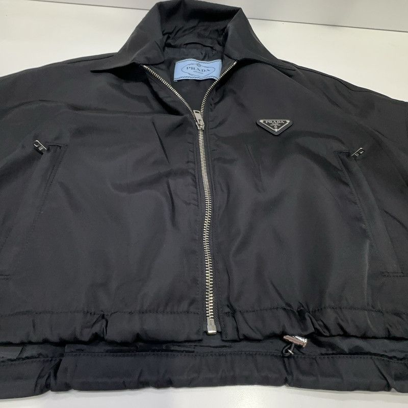 Prada Prada Black Cropped Long Sleeve Jacket Size US XS / EU 42 / 0 - 3 Thumbnail