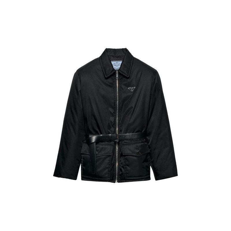 Prada Prada SS24 Black Long Sleeve Down Jacket Size US XS / EU 42 / 0 - 4 Thumbnail