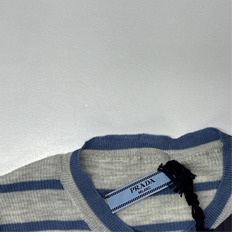 Prada Prada SS23 Striped Knit Short Sleeve Top Size US M / EU 48-50 / 2 - 3 Thumbnail