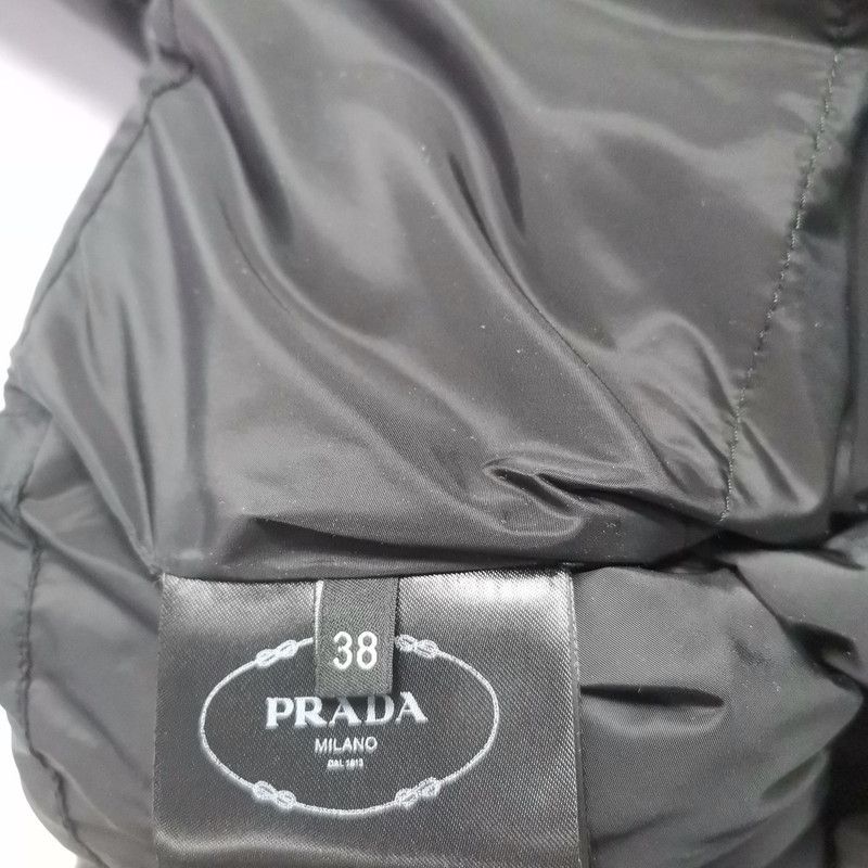 Prada Prada Black Zip Cropped Long Sleeve Jacket Size US S / EU 44-46 / 1 - 2 Thumbnail