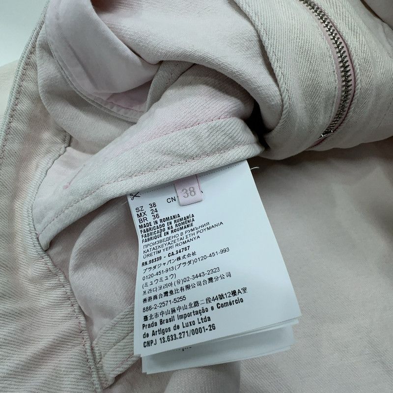 Prada Prada Pink Triangle Logo Short Jacket Size US S / EU 44-46 / 1 - 3 Thumbnail