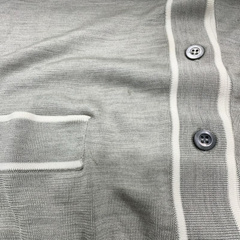 Prada Prada Gray V-Neck Knit Sweater for Women Size US S / EU 44-46 / 1 - 3 Thumbnail