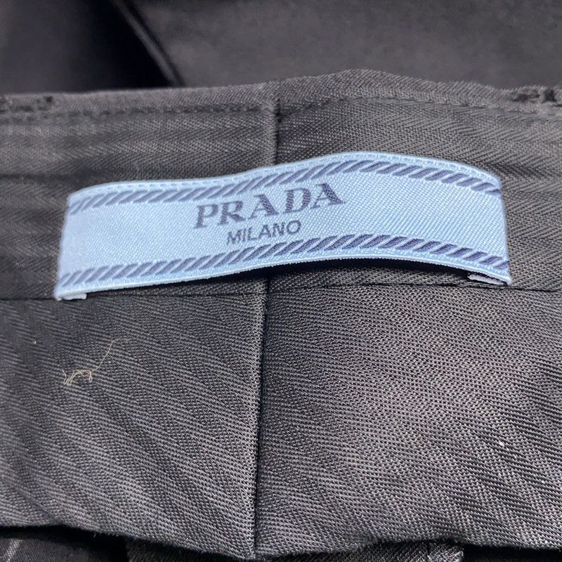 Prada Prada Black Casual Straight Pants for Women Size US 42 / EU 58 - 2 Thumbnail