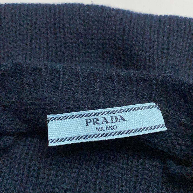 Prada Prada Navy Blue Sleeveless Cashmere Sweater Size US S / EU 44-46 / 1 - 8 Thumbnail