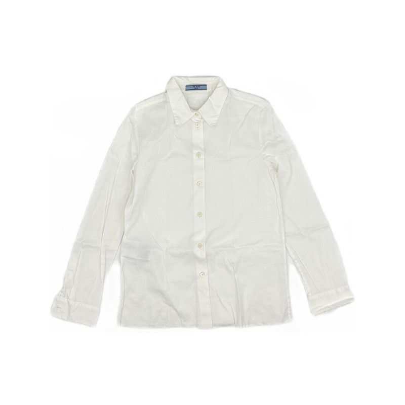 Prada Prada White Long Sleeve Button-Up Shirt Size US S / EU 44-46 / 1 - 3 Thumbnail
