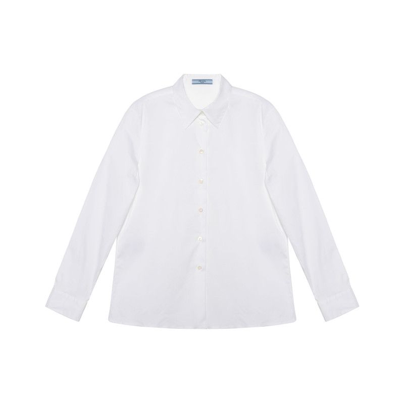 Prada Prada White Long Sleeve Button-Up Shirt Size US S / EU 44-46 / 1 - 8 Thumbnail