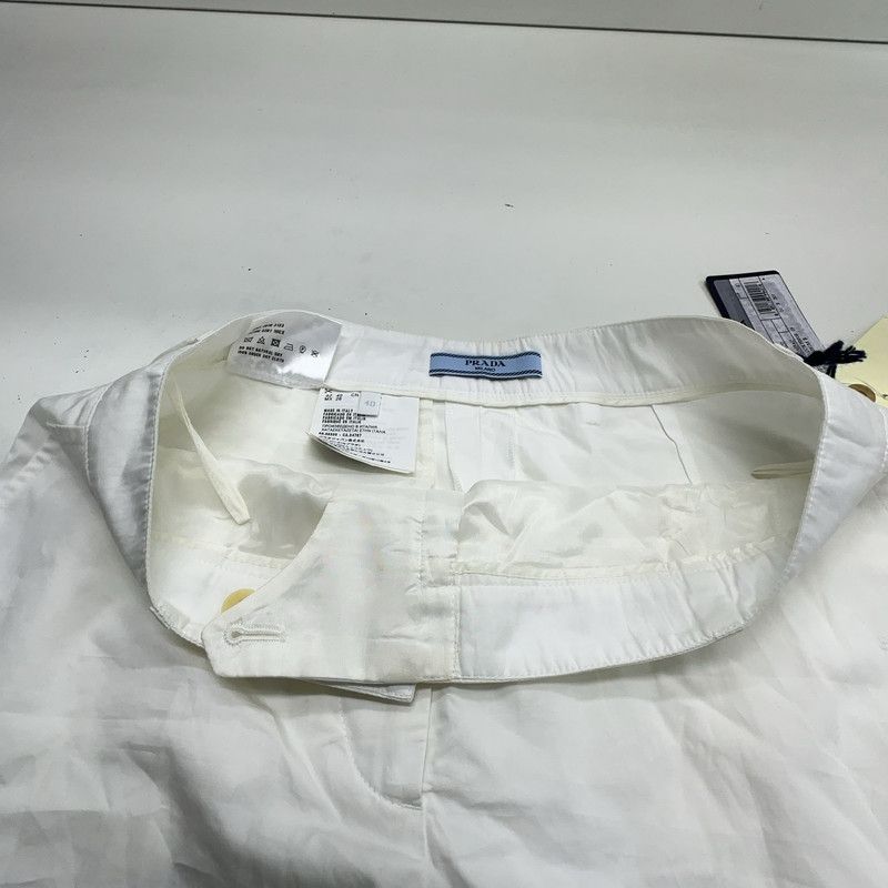 Prada Prada SS23 White Ankle Zip Casual Pants Size US 40 / EU 56 - 6 Thumbnail