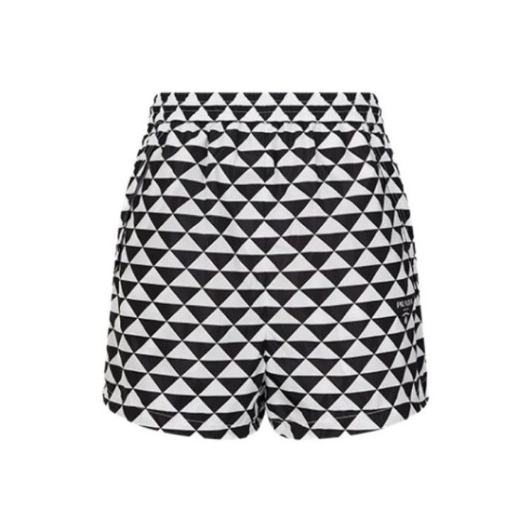 Prada Prada SS23 Triangle Logo Print Casual Shorts Size US 36 / EU 52 - 4 Thumbnail