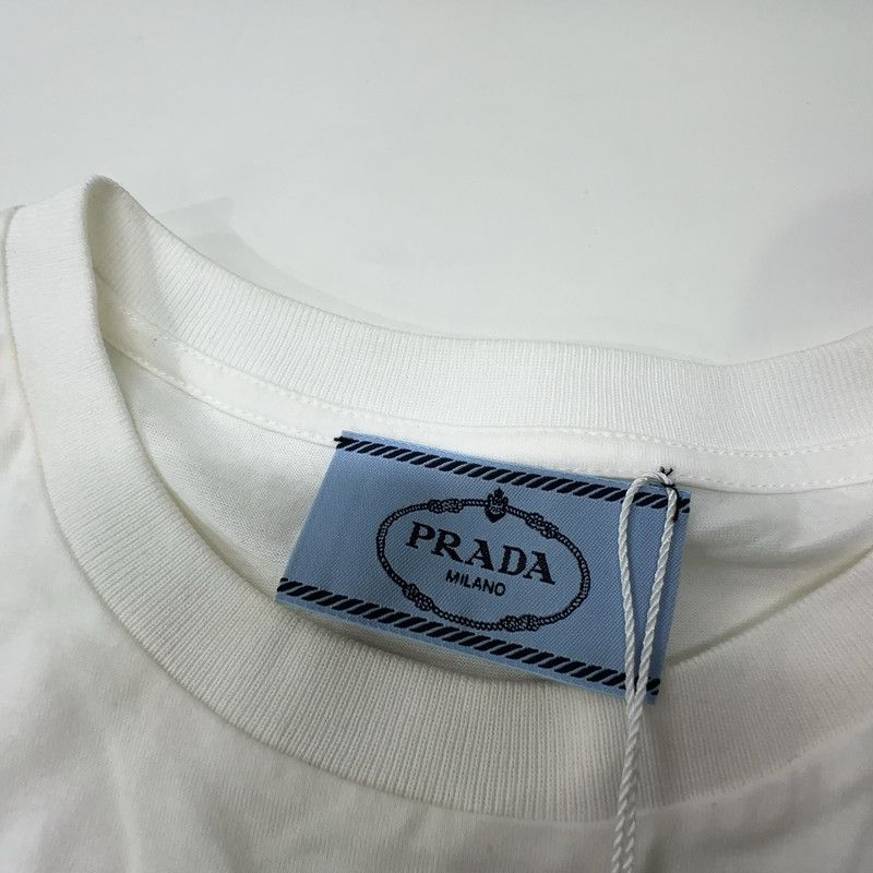 Prada Prada SS21 White Bow Detail T-Shirt Size US XS / EU 42 / 0 - 7 Thumbnail