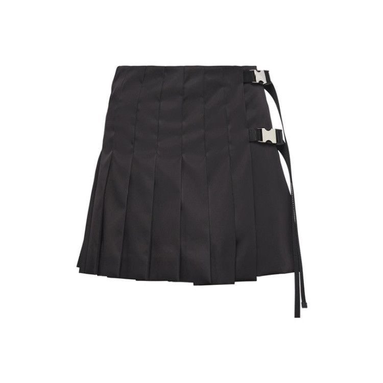 Prada Prada Lightweight Re-Nylon Black Midi Skirt Size US 38 / EU 54 - 5 Thumbnail