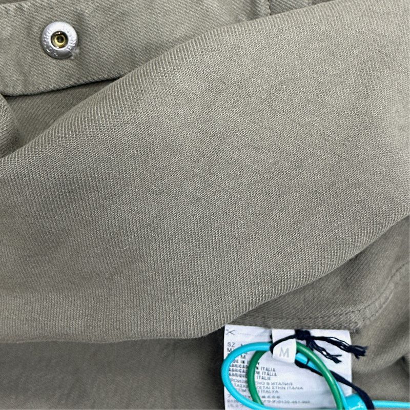 Prada Prada Khaki Denim Long Sleeve Shirt for Men Size US M / EU 48-50 / 2 - 4 Thumbnail