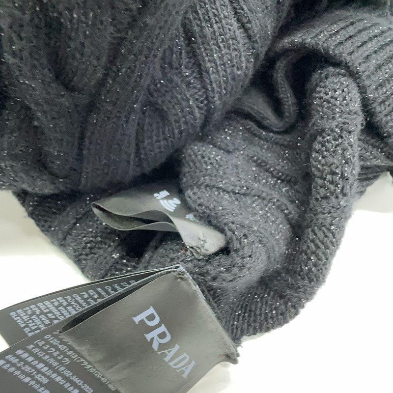 Prada Prada SS23 Black Cable Knit Cashmere Sweater Size US M / EU 48-50 / 2 - 6 Thumbnail
