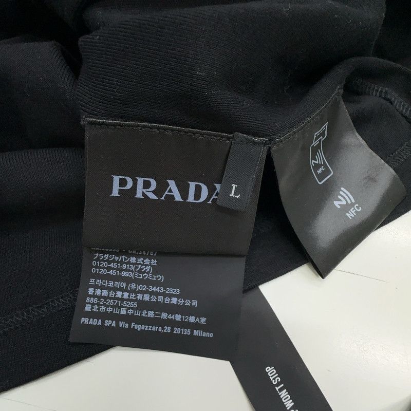 Prada Prada Black Crew Neck Short Sleeve T-Shirt Size US L / EU 52-54 / 3 - 2 Thumbnail