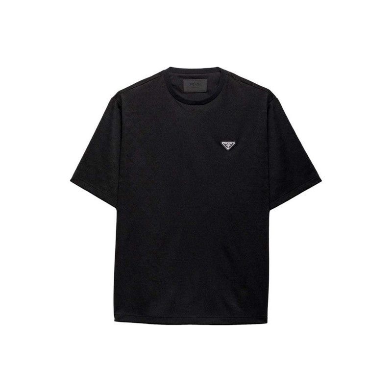 Prada Prada Black Short Sleeve Logo T-Shirt Size US L / EU 52-54 / 3 - 3 Thumbnail